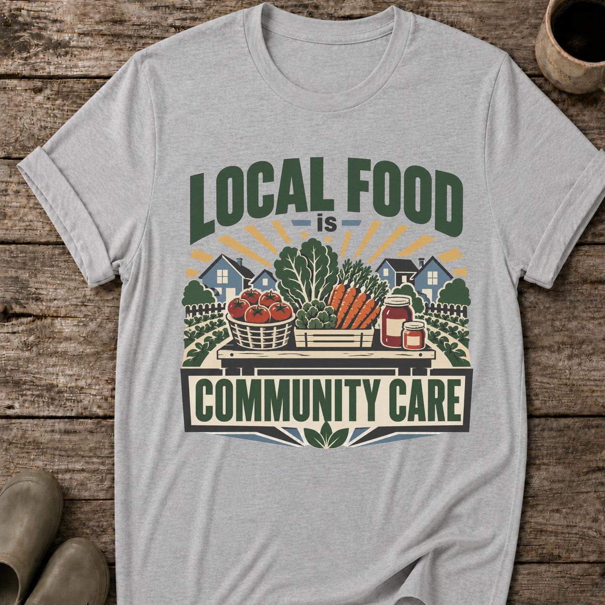 Local Food Is Community Care T-Shirt
