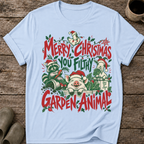 Merry Christmas You Filthy Garden Animal Ugly Christmas T-Shirt
