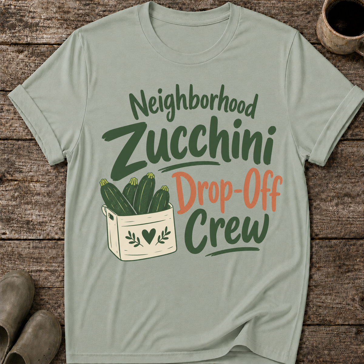 Neighborhood Zucchini Drop-Off Crew T-Shirt