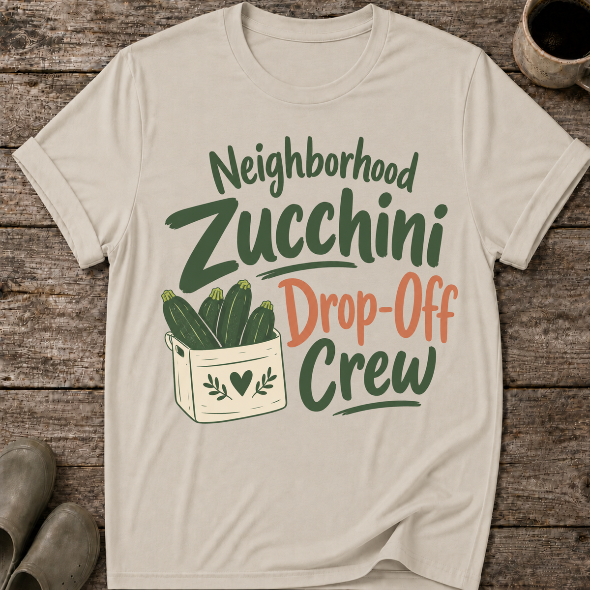 Neighborhood Zucchini Drop-Off Crew T-Shirt