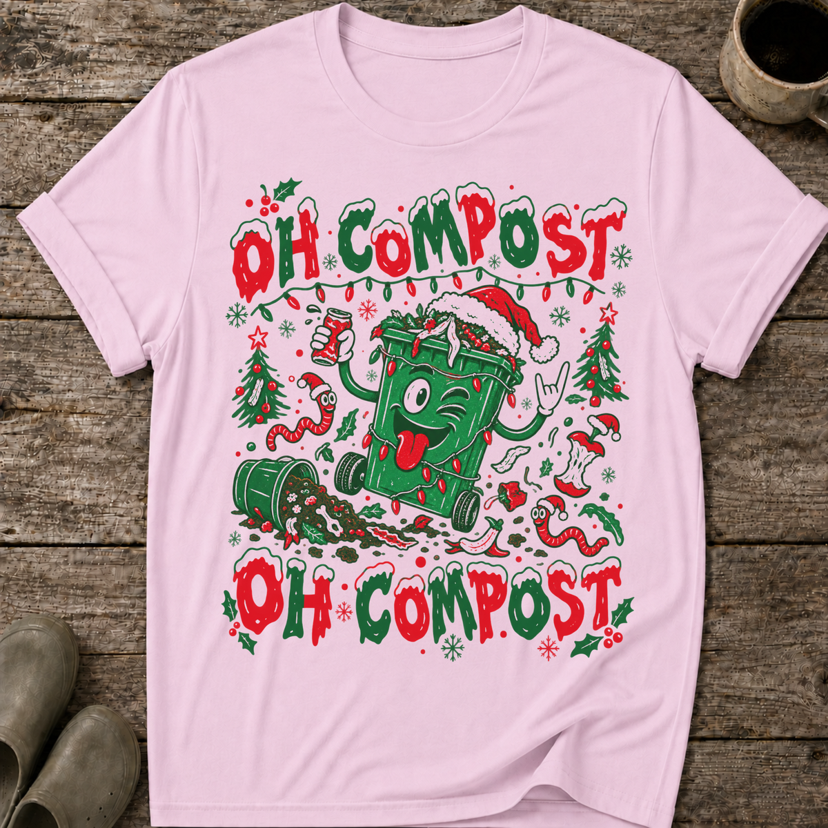 Oh Compost, Oh Compost Ugly Christmas T-Shirt