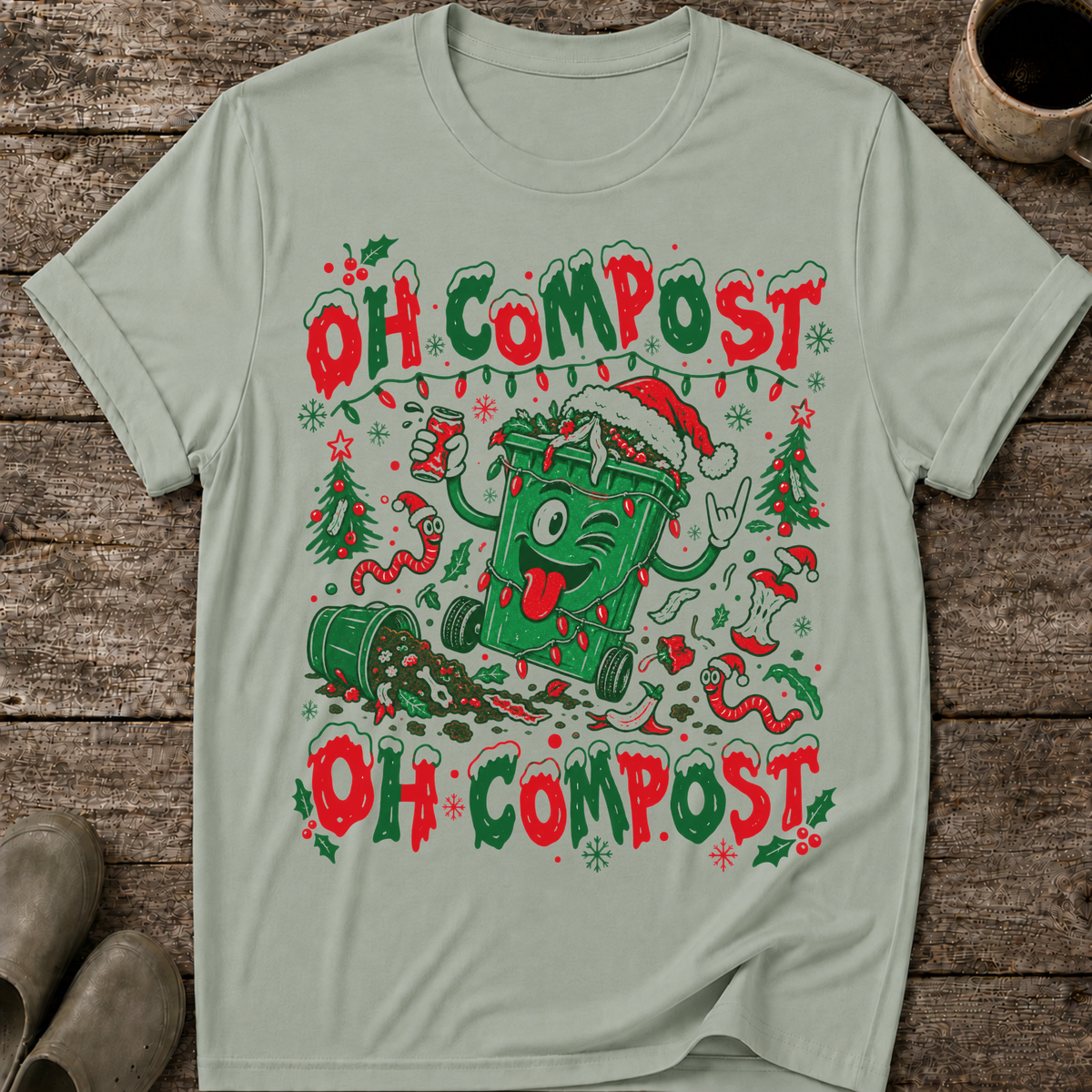 Oh Compost, Oh Compost Ugly Christmas T-Shirt