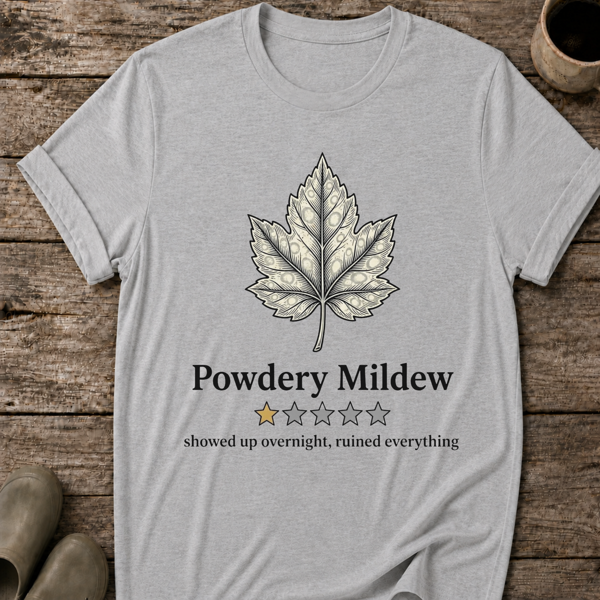 Powdery Mildew One Star Review T-Shirt