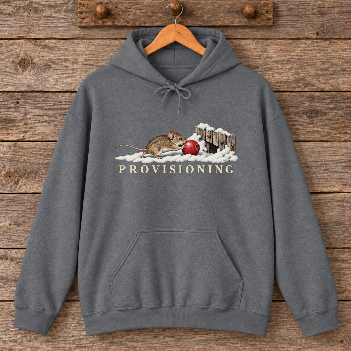 Provisioning Woodland Mouse Winter Hoodie
