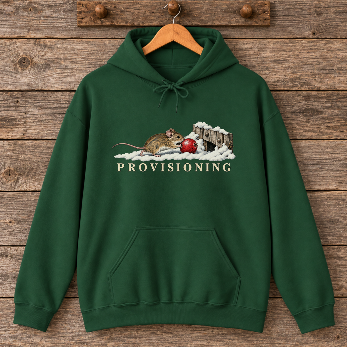 Provisioning Woodland Mouse Winter Hoodie