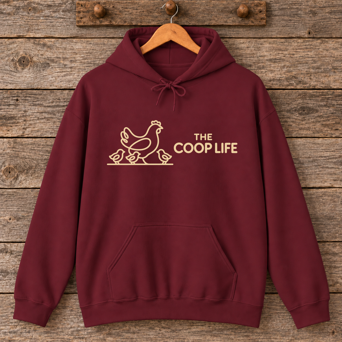 The Coop Life Hen and Chicks Hoodie