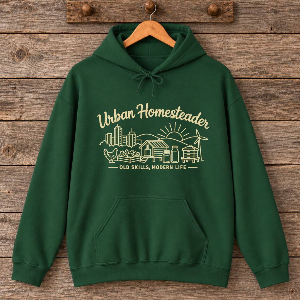 Urban Homesteader Old Skills Modern Life Hoodie