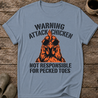 Warning Attack Chicken T-Shirt