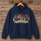 Winter Remembers Cardinal and Knitted Mittens Hoodie